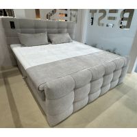 MEBLE BEST - ANA Łóżko kontynentalne z pojemnikiem | 160x200