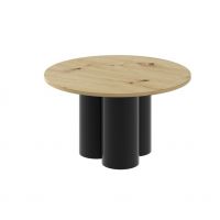 HUBERTUS - RAVEO MINI Ława | Dąb artisan | Czarny połysk