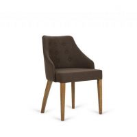 PAGED - B-5001 Fotel | Lamówka na poarciu i siedzisku | Guziki | Buk | Kont.