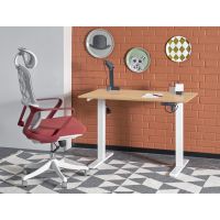 HALMAR - B-53 Biurko z funkcją regulacji wysokości | dąb artisan/biały