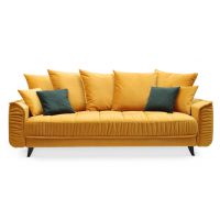 Morel Meble - FLAM HR LUX Sofa z funkcją spania i pojemnikiem