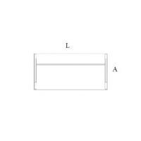 AMS Meble Biurowe - CLASSIC Biurko CS3 Na Stelażu Płytowym | 200x90 cm | 1-osobowe | Wolnostojące