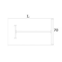 AMS Meble Biurowe - EVENT Biurko BV9 Na Stelażu Metalowym | 180x70 cm | 1-osobowe | Podporowe