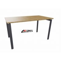 AMS Meble Biurowe - EVENT PLUS Biurko BV1+ Na Stelażu Metalowym | 120x70 cm | 1-osobowe | Wolnostojące | Z Dystansem 1 cm