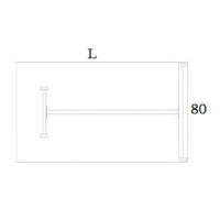 AMS Meble Biurowe - OMIX Biurko BO11 | Na Stelażu Metalowym | 160x80 cm | 1-osobowe | Podporowe