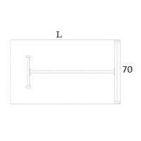 AMS Meble Biurowe - OMIX Biurko BO9 | Na Stelażu Metalowym | 180x70 cm | 1-osobowe | Podporowe