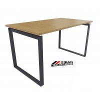 AMS Meble Biurowe - OMIX PLUS Biurko BO4+ | Na Stelażu Metalowym | 120x80 cm | 1-osobowe | Wolnostojące | Z Dystansem 1 cm