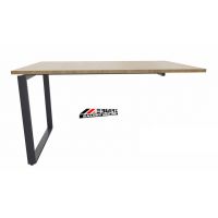 AMS Meble Biurowe - OMIX PLUS Biurko podporowe BO10+ | Na Stelażu Metalowym | 140x80 cm | 1-osobowe | Podporowe | Z Dystansem 1 cm