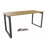 AMS Meble Biurowe - OMIX PLUS Biurko BO2+ | Na Stelażu Metalowym | 140x70 cm | 1-osobowe | Wolnostojące | Z Dystansem 1 cm