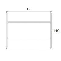 AMS Meble Biurowe - STAND Biurko BS20 Na Stelażu Metalowym | 160x140 cm | 2-osobowe | Wolnostojące