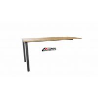 AMS Meble Biurowe - STAND PLUS Biurko BS10+ Na Stelażu Metalowym | 140x80 cm | 1-osobowe | Podporowe | Z Dystansem 1 cm