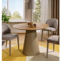 SIGNAL - ANGEL Stoł fi 120cm | Dąb | Kaszmir