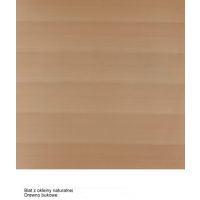 FAMEG - BASIC Blat 80x80 | Naturalna okleina buk | Grubość blatu 3,5 cm