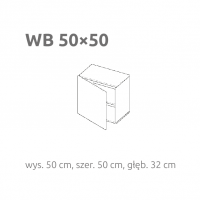 LAYMAN - BRIKS WB50/50 | Moduł kwadratowy z frontem | Otwierany na bok