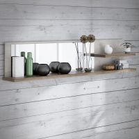 Forte - DURO Półka wisząca z lustrem DURB11-T75