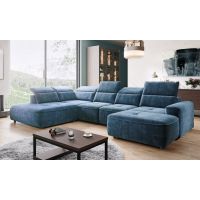 WERSAL - COLOMBO XL Narożnik z elektrycznie wysuwanym siedziskiem i pojemnikiem