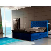 Mars Meble - COLIER Łóżko kontynentalne z pojemnikiem | 140x200 | Materac Bonell | Topper