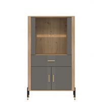 LIVEO - DANTE DT12 WITRYNA | SZARY MAT