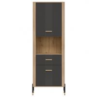 LIVEO - DANTE DT15 REGAŁ L/P | ANTRACYT MAT