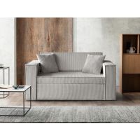 Mars Meble - DAVE 120 BEŻ Sofa z funkcją spania i pojemnikiem PROMOCJA