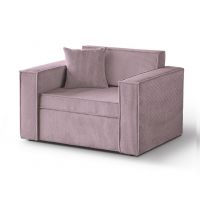 Mars Meble - DAVE 80 RÓŻOWY Sofa z funkcją spania i pojemnikiem PROMOCJA