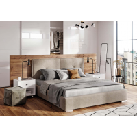 Forte - DROGARATI Łóżko tapicerowane 140x200 | z pojemnikiem