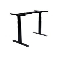 HOLME - Stelaż do biurka Double Premium | Nowoczesny design | Wyposażony w 2 silniki | Czarny