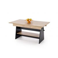 HALMAR - ERIKA Ława rozkładana | dąb artisan/czarny | z PL