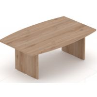 MASSONI - EXO Stół konferencyjny EXST 19 Z | 190x130x75h cm | Blat zaokrąglony | 6 osób