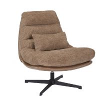 SIGNAL - FELICIA RAVEN Fotel | Tkanina Raven Latte 34 | Skóra syntetyczna tap.245 | z MR