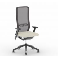 NOWY STYL - YOUTEAM Fotel Obrotowy SWIVEL CHAIR HB MESH BLACK GREY | Wysokie Oparcie Siatkowe | Wersja Czarno-Szara SG | Zgodny z Rozporządzeniem z 2023 roku