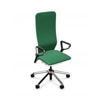 NOWY STYL - YOUTEAM Fotel Obrotowy SWIVEL CHAIR HB UPH PEARL WHITE | Wysokie Oparcie Tapicerowane | Wersja Perłowobiała PW | Zgodny z Rozporządzeniem z 2023 roku