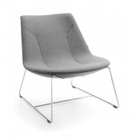 PROFIM - CHIC LOUNGE Fotel A20V3 | Oparcie Niskie | Stelaż z Metalowego Pręta