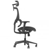 STEMA - ErgoNew S1 Fotel Obrotowy | Czarny | Siedzisko Tkaninowe | Zgodny z Rozporządzeniem z 2023 roku