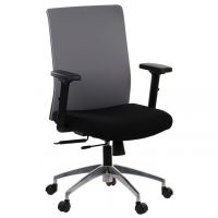 STEMA - Fotel Obrotowy RIVERTON F/L-AL | Czarny - Szary | z Wysuwem Siedziska | Zgodny z Rozporządzeniem z 2023 roku