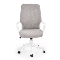 HALMAR - SPIN 2 Fotel Obrotowy | Jasny Popiel | Biały | DOSTĘPNY OD RĘKI