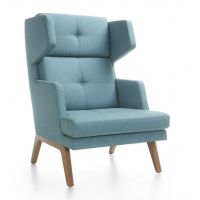 PROFIM - OCTOBER Fotel 12 | Nogi Metalowe ^ Drewniane | Wysokie Oparcie