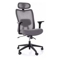 SIGNAL - Q-724H Fotel obrotowy | Szary | Zgodny z Rozporządzeniem MRPiPS | DOSTĘPNY OD RĘKI