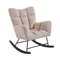 FURNITEX - FR4-FX Fotel bujany | Teddy | beżowy