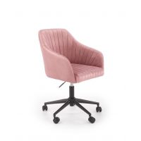 HALMAR - FRESCO Fotel Obrotowy | Tkanina Velvet | Różowy