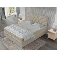 MPF MEBLE POLSKIE FIJAŁEK - GEMMA Łóżko Kontynentalne z pojemnikiem | z materacem | 160x200