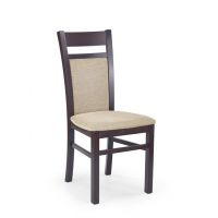 HALMAR - GERARD 2 Krzesło | ciemny orzech/Torent Beige z PL