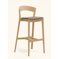 PAGED - ARCHER Krzesło Barowe H-4800 | Buk | Tapicerowane siedzisko | Kont.