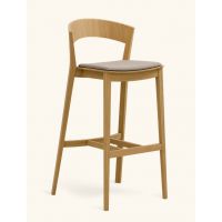 PAGED - ARCHER Krzesło Barowe H-4800 | Dąb | Tapicerowane siedzisko | Kont.