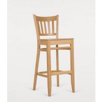 PAGED - H-5210 Krzesło Barowe | Siedzisko Twarde | Buk | Kont.