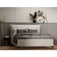 Forte - HELSINGBORG Łóżko tapicerowane 140x200 | z pojemnikiem