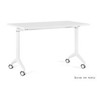 UNIQUE MEBLE - YUMI S Biurko Uchylne | Stelaż Biały | Blat Biały