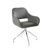 UNIQUE MEBLE - TALIA Krzesło Konferencyjne C01-18028-PU-8 | Szare