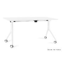 UNIQUE MEBLE - CARL Biurko Uchylne | Stelaż Biały | Blat Biały