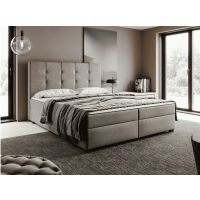 STOLLECH - IRIS Bonnell Łóżko kontynentalne z pojemnikiem ( sprężyny bonell) | 180/200